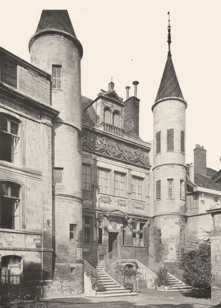 AUBE. Troyes- Hôtel de Vauluisant 1906 old antique vintage print picture